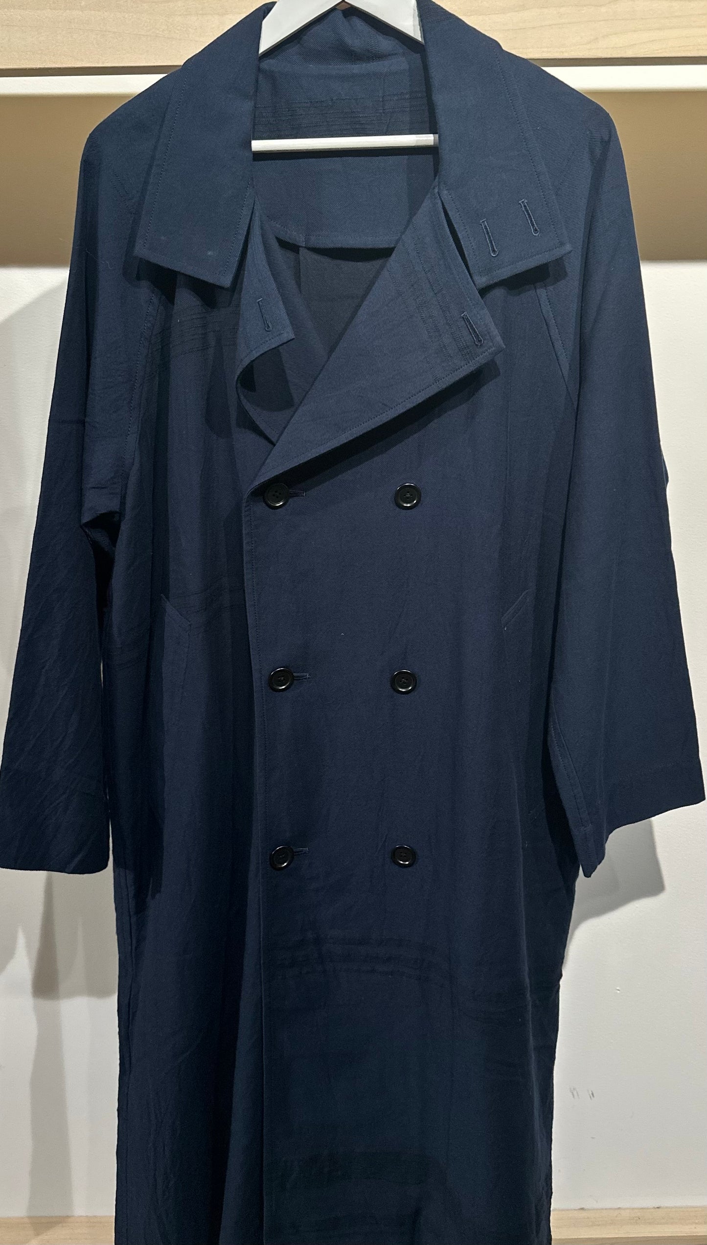 Tamaki-Niime Cotton Trench Coat-Gender Free Love