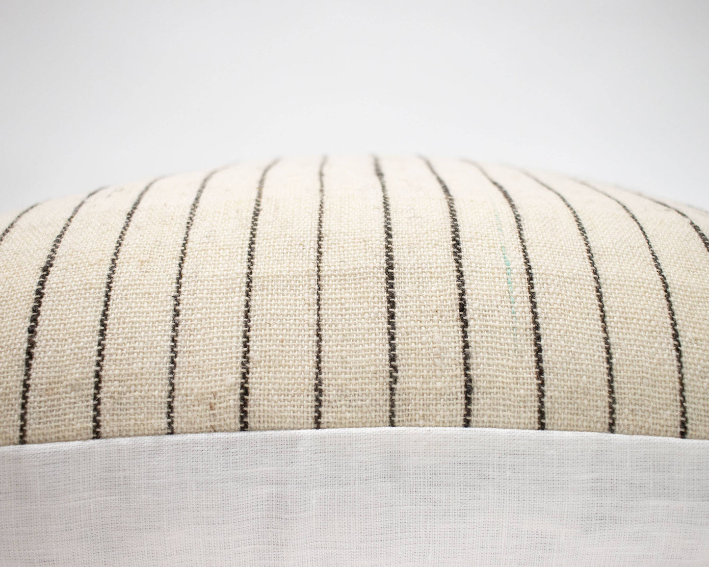 Charu Ecru 20" Wool-Linen Pillow