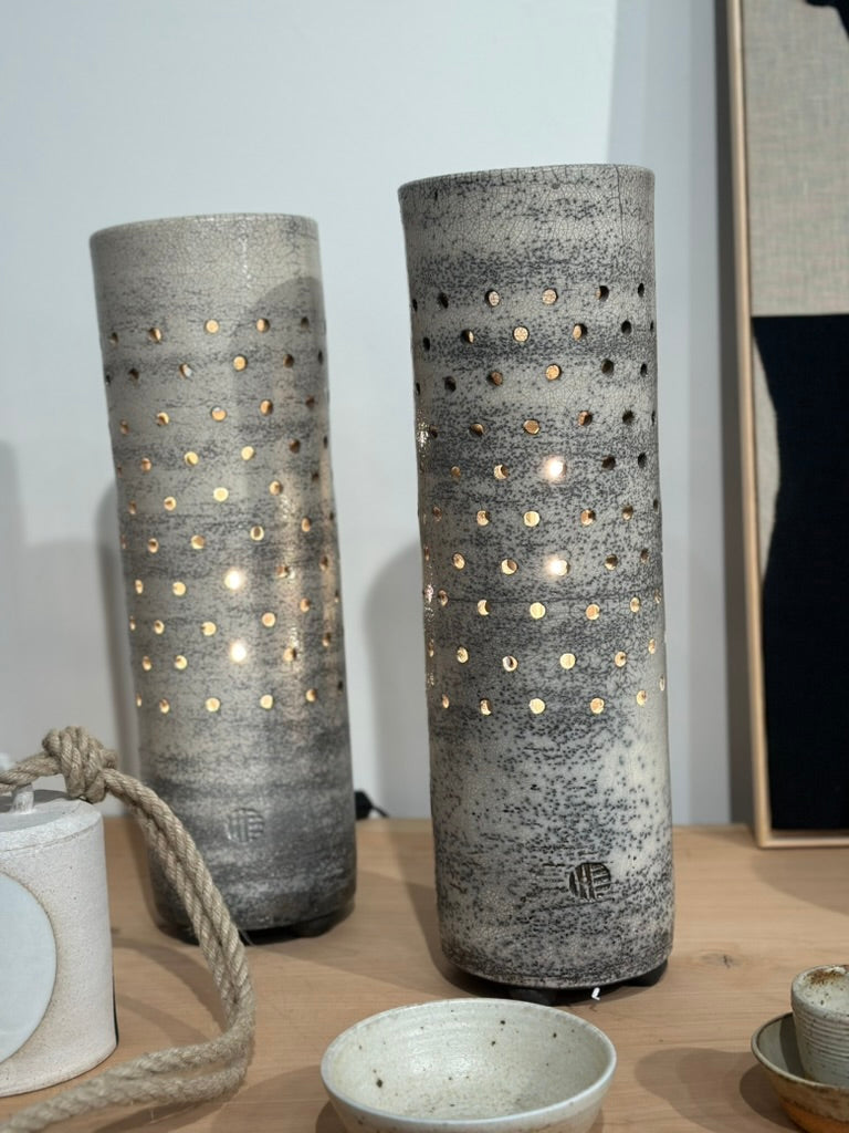 Cylindrical Table Lamp BY C. CHERNEY