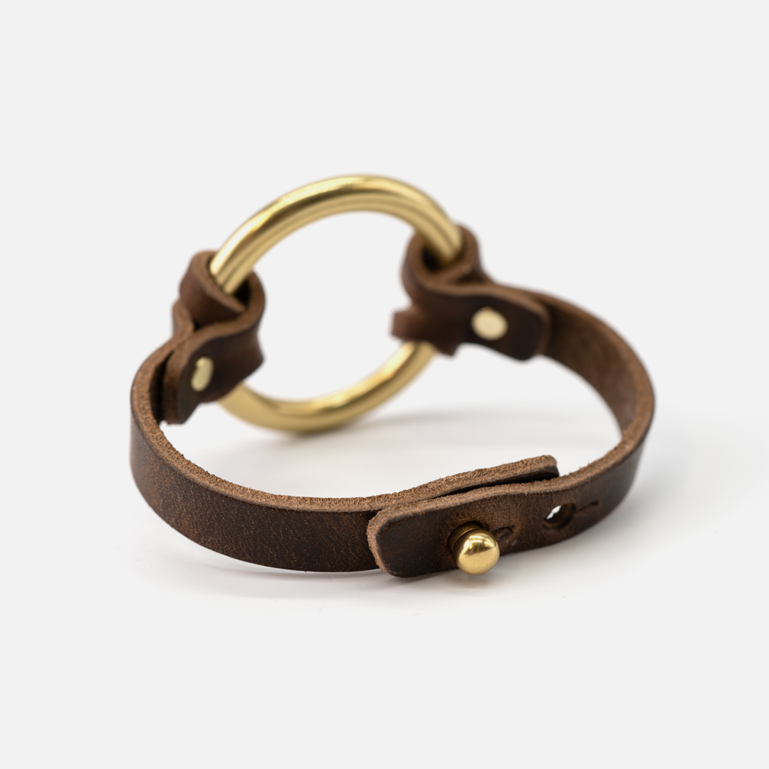 O-Ring Chinati Bracelet: Small / Natural / Black