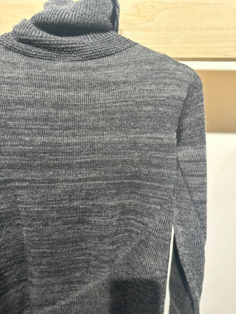 Tamaki-Niime TO Knit Peak Mock Neck Fitted Sweater