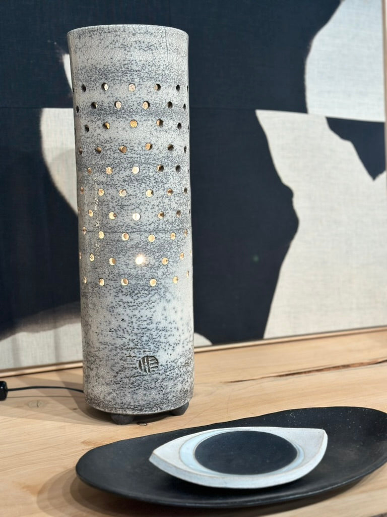 Cylindrical Table Lamp BY C. CHERNEY