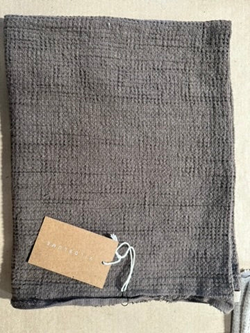 organic flax-cotton waffle hand towel