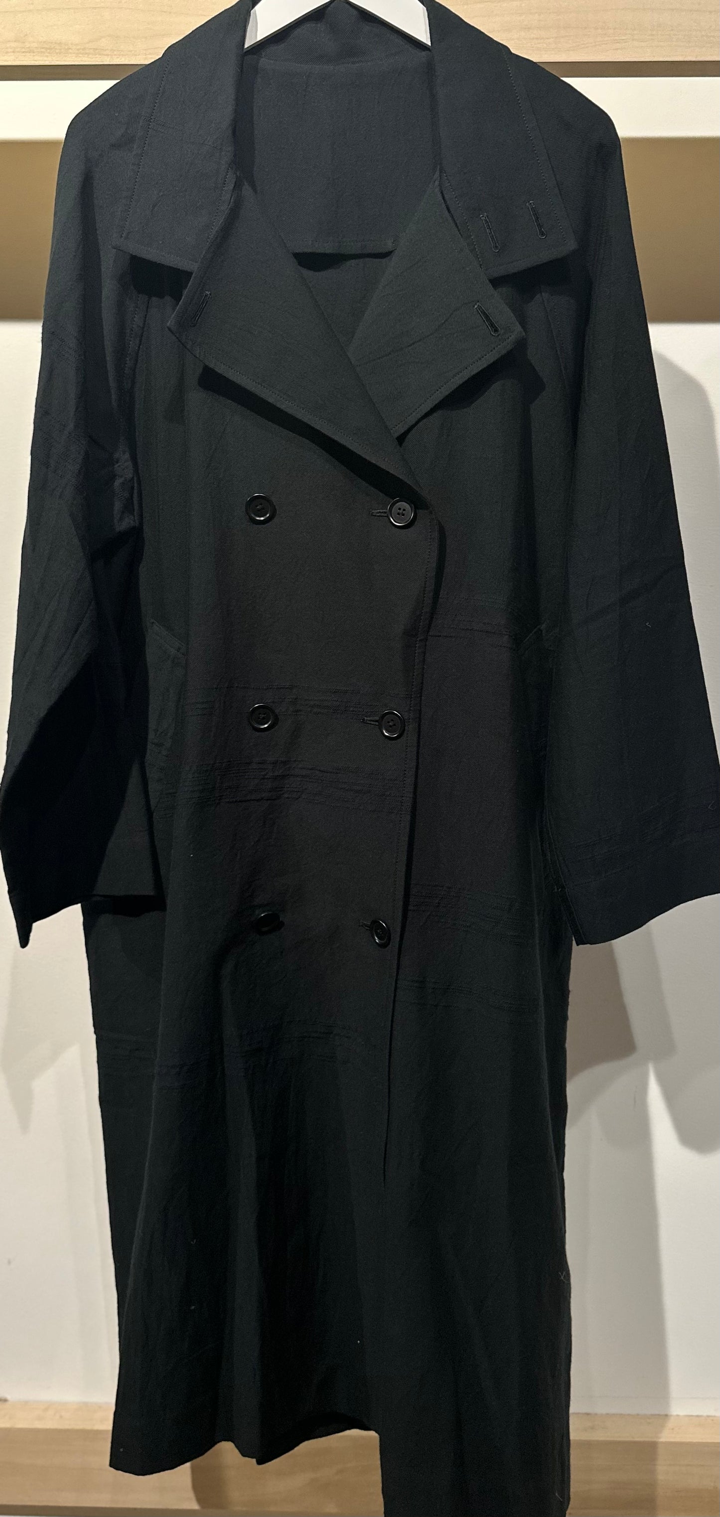 Tamaki-Niime Cotton Trench Coat-Gender Free Love