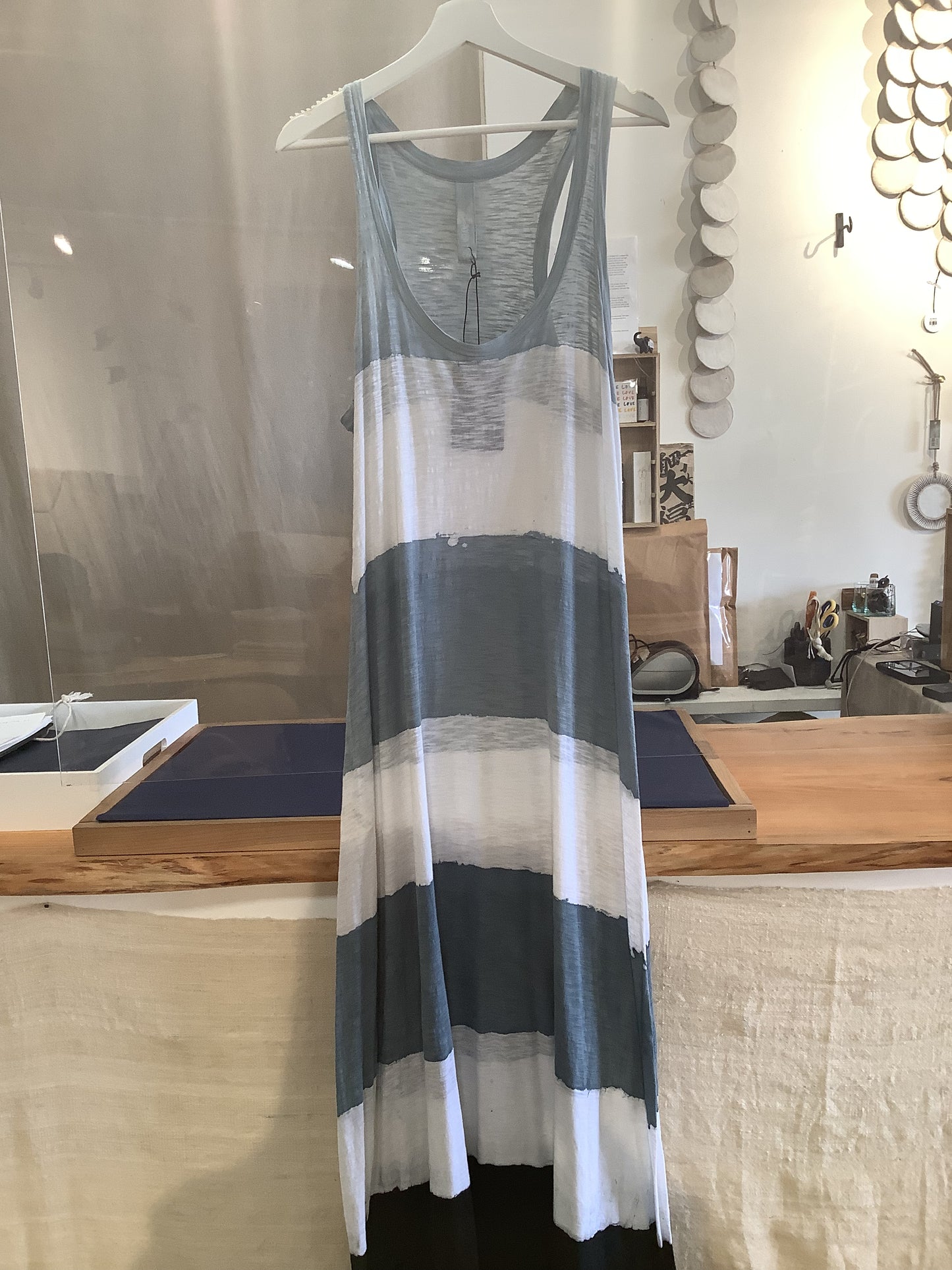 monoprix dress stripe