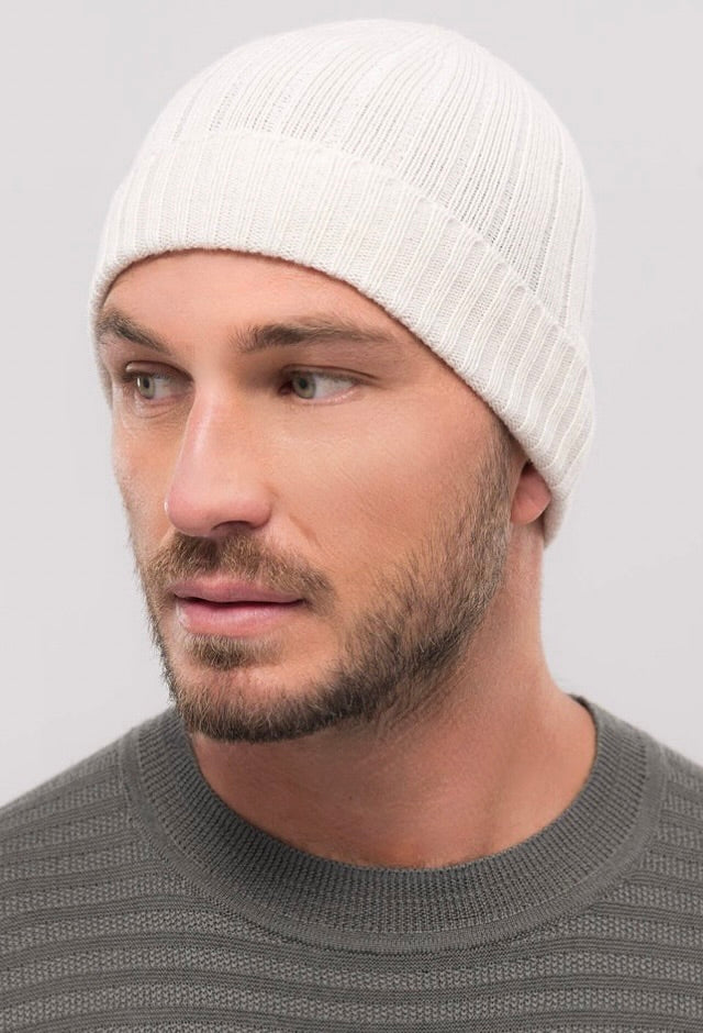 Ribbed Merino Knit Beanie, Unisex