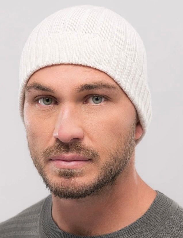 Ribbed Merino Knit Beanie, Unisex