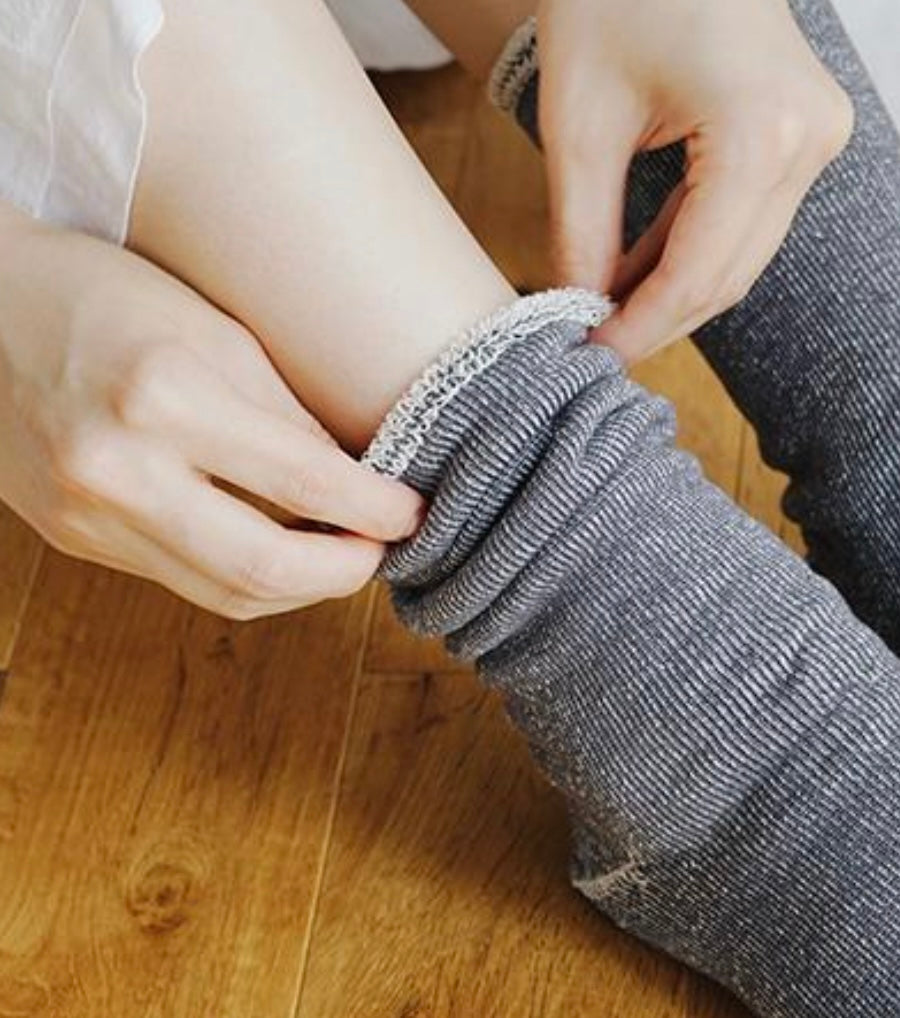 Silk & cotton lounge socks from Japan