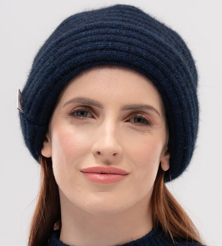 Felted Double Ribbed Hat from New Zealand