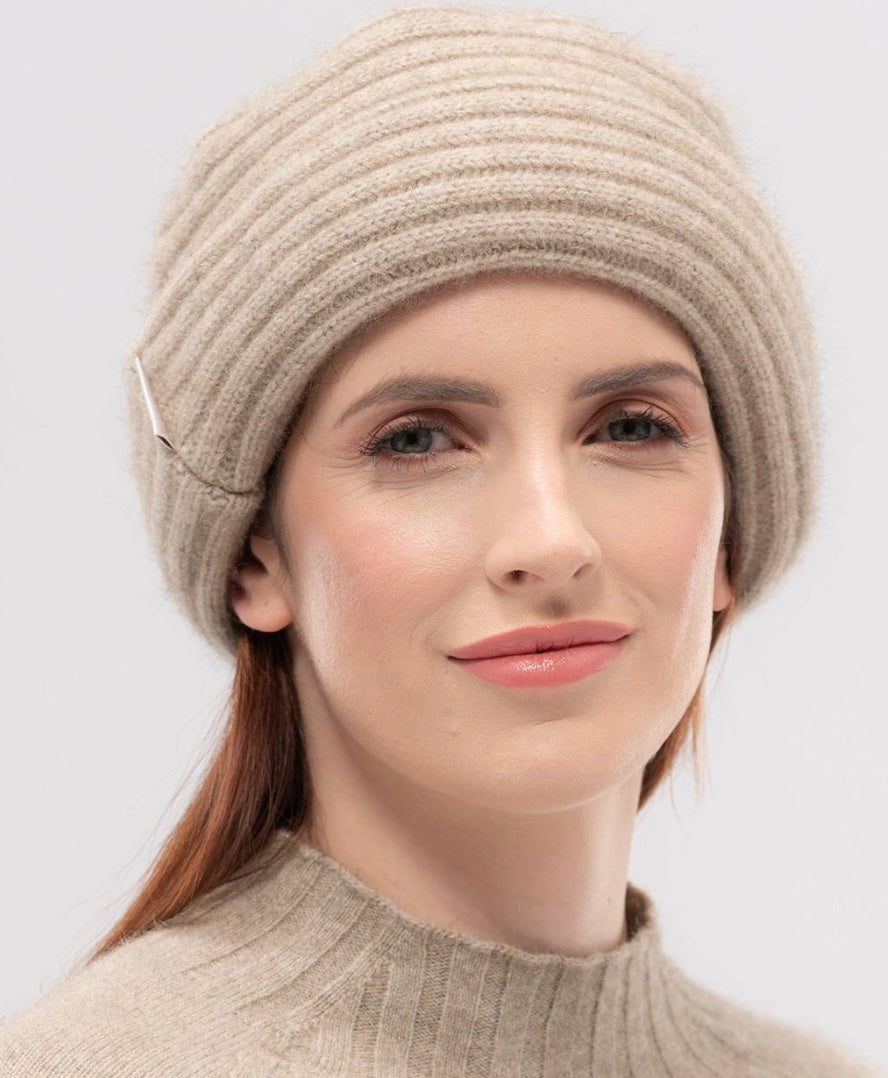 Felted Double Ribbed Hat from New Zealand