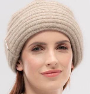 Felted Double Ribbed Hat from New Zealand