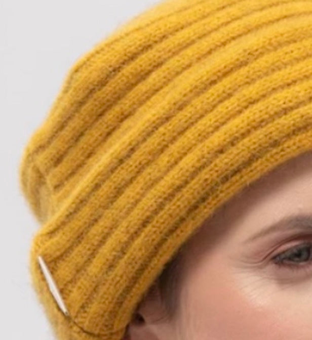 Felted Double Ribbed Hat from New Zealand