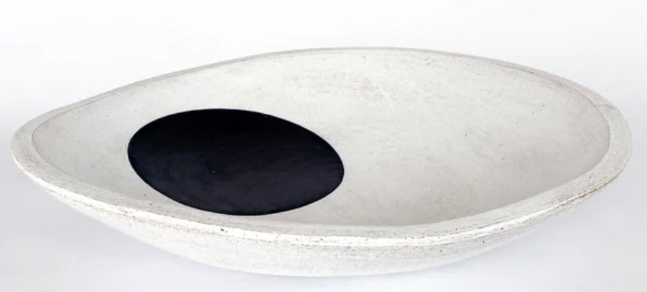 Mquan Indigo Dot Stoneware Bowl