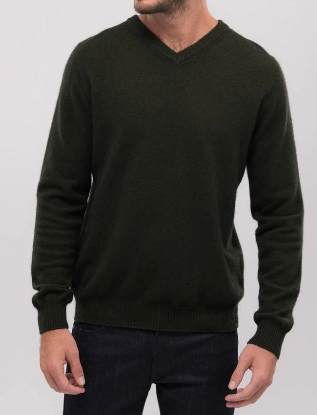 Callum V-Neck Cashmere Blend Sweater