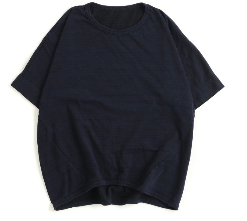 Tamaki-Niime Maru Half Sleeve Organic Cotton Tee from Japan