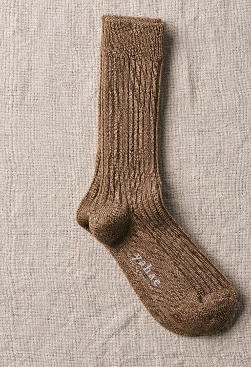 ribbed cotton/yak socks from Japan