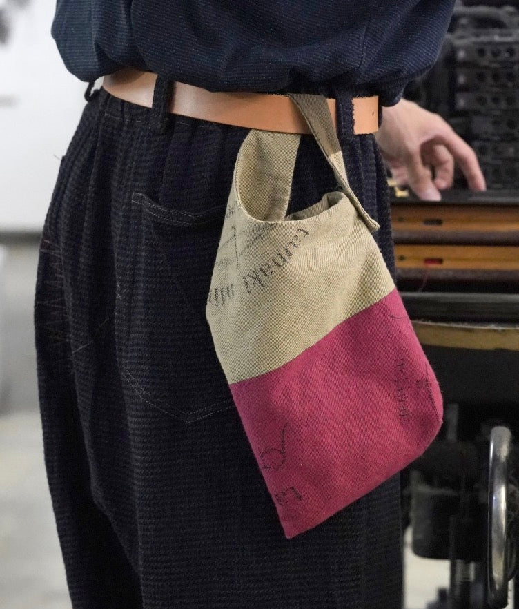 co mini hip tote bag -organic cotton from japan