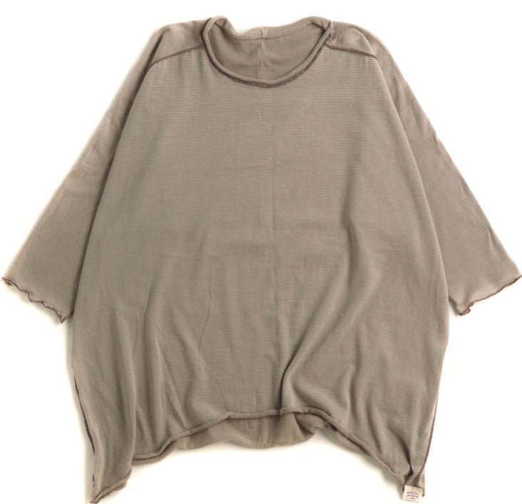 Tamaki-Niime Futo Nuime Mid Sleeve Fine Organic Cotton Woven Top Gender Free