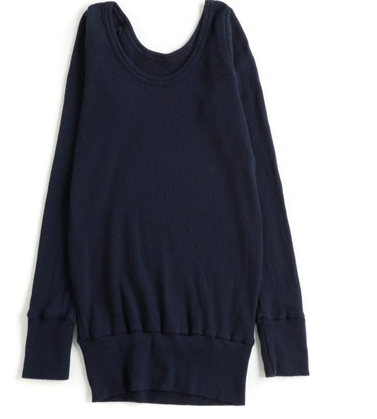 Tamaki-Niime Fukapita Scoop Cotton Knit Long Sleeve