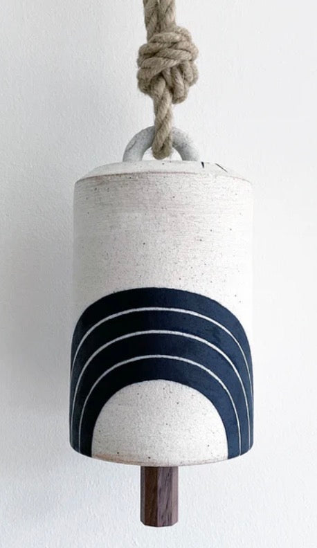 Rings Indigo Thrown Bell tall Large 6'' d x 7'' tall