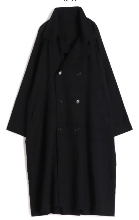 Tamaki-Niime Cotton Trench Coat-Gender Free Love