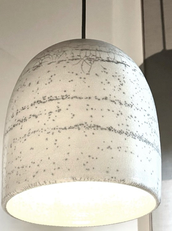 Raku Ceramic Pendant Lamp