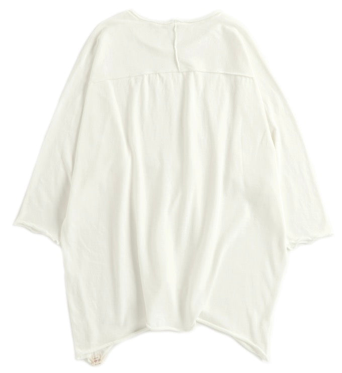 Tamaki-Niime Futo Nuime Mid Sleeve Fine Organic Cotton Woven Top Gender Free