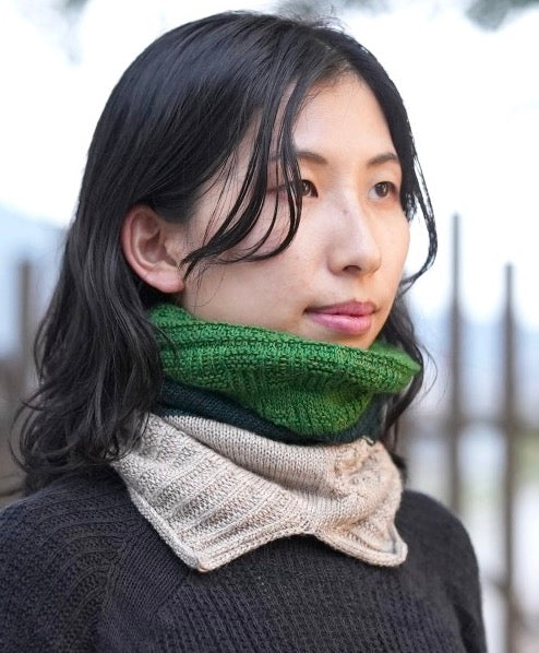 Tamaki Niime Knit Ba-neck warmer from Hyogo, Japan