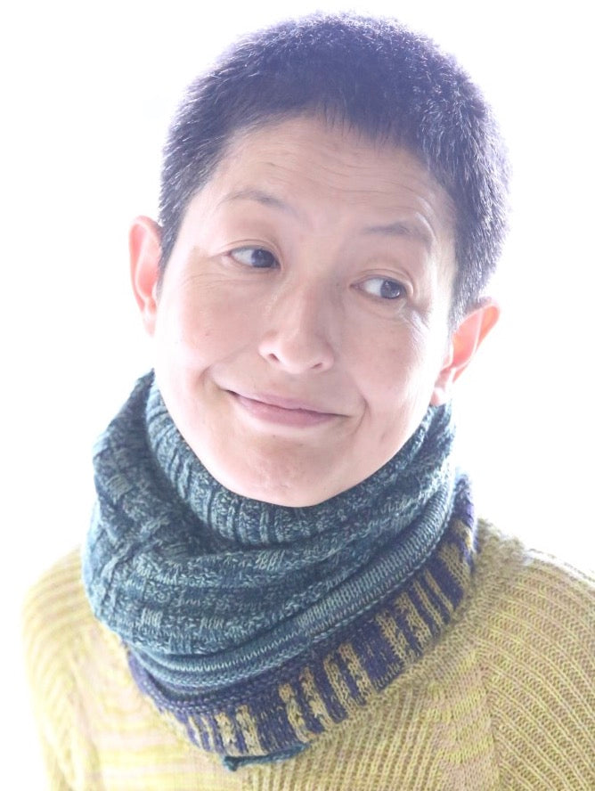 Tamaki Niime Knit Ba-neck warmer from Hyogo, Japan