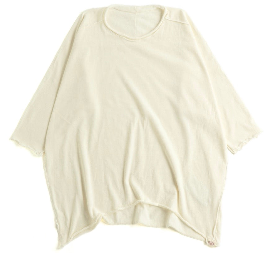 Tamaki-Niime Futo Nuime Mid Sleeve Fine Organic Cotton Woven Top Gender Free