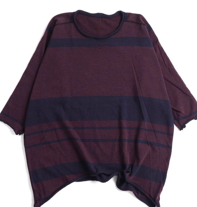 Tamaki-Niime Futo Nuime Mid Sleeve Fine Organic Cotton Woven Top Gender Free