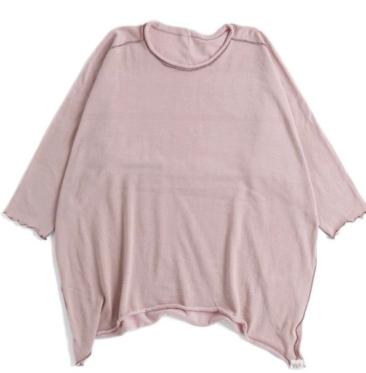 Tamaki-Niime Futo Nuime Mid Sleeve Fine Organic Cotton Woven Top Gender Free