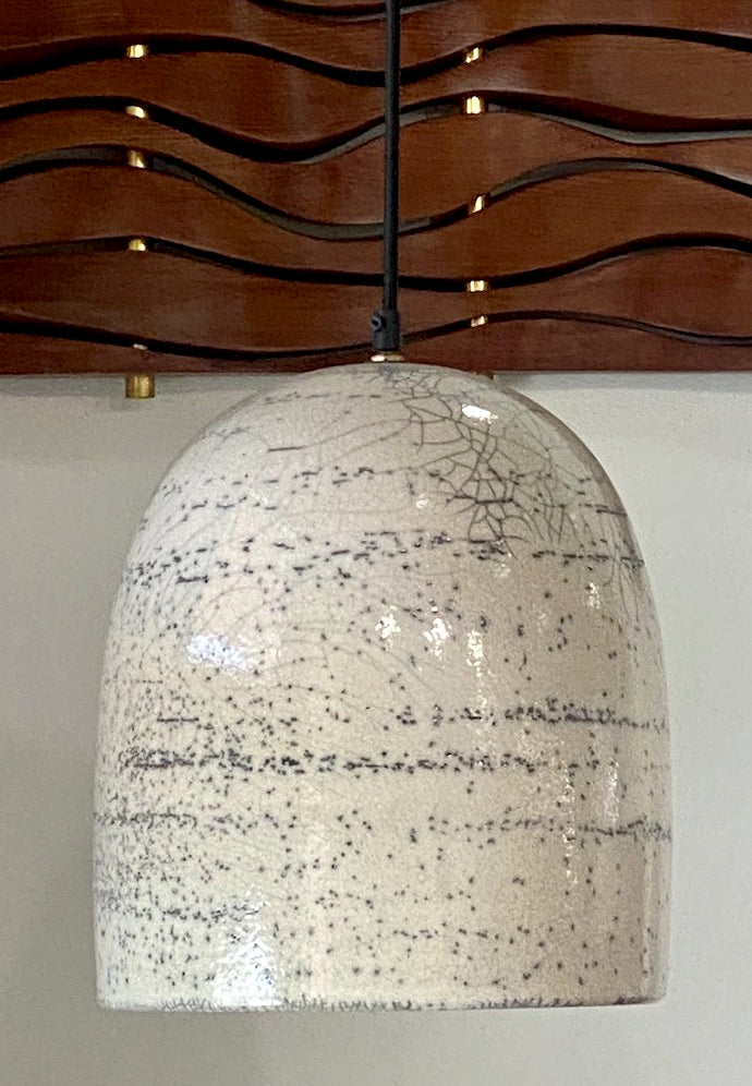 Raku Ceramic Pendant Lamp