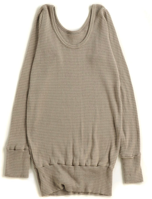 Tamaki-Niime Fukapita Scoop Cotton Knit Long Sleeve