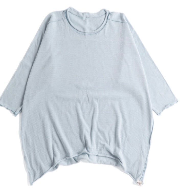 Tamaki-Niime Futo Nuime Mid Sleeve Fine Organic Cotton Woven Top Gender Free