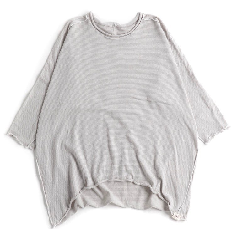 Tamaki-Niime Futo Nuime Mid Sleeve Fine Organic Cotton Woven Top Gender Free