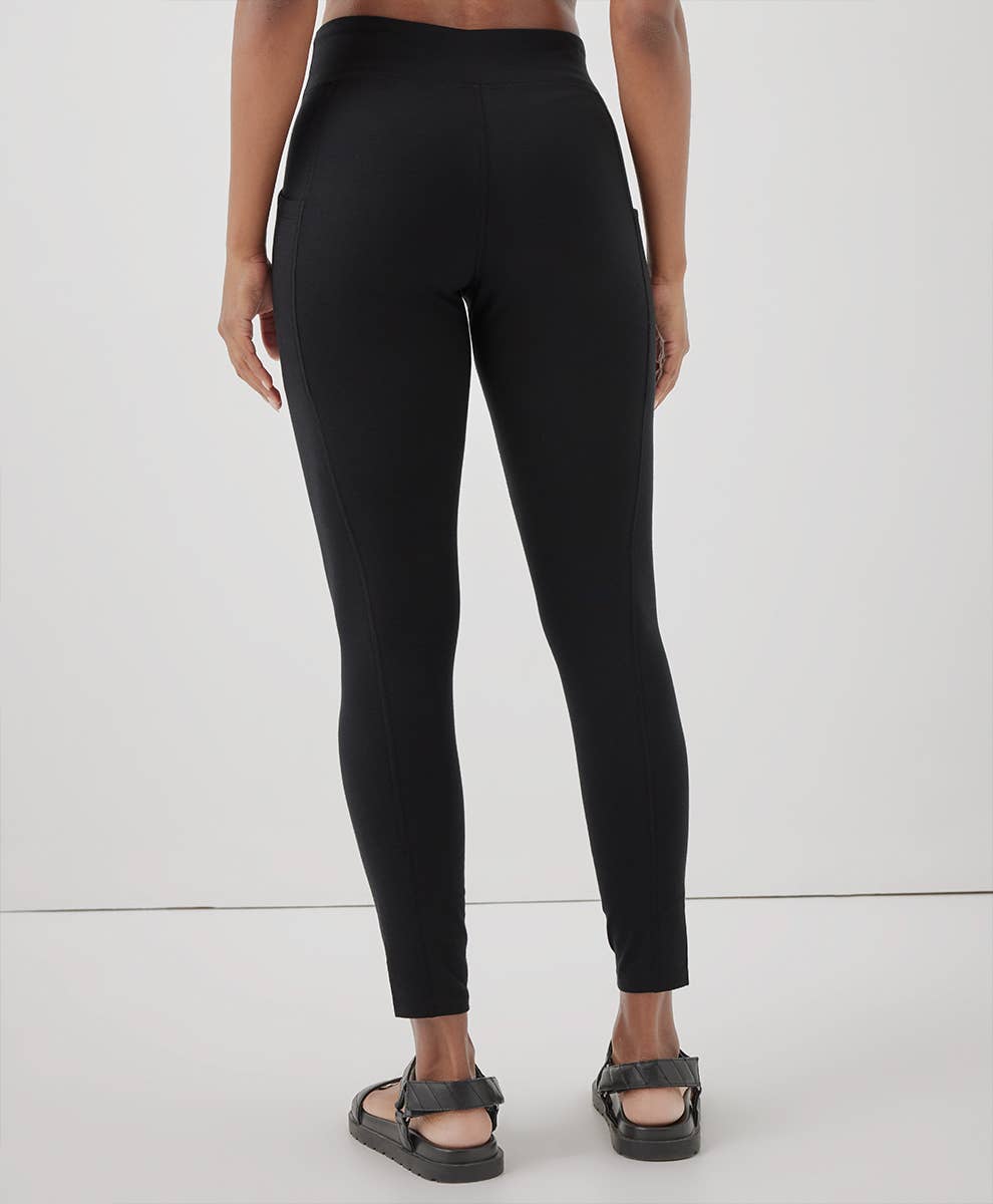 Pact - Women’s On The Go-to Pocket Legging: Black / Small