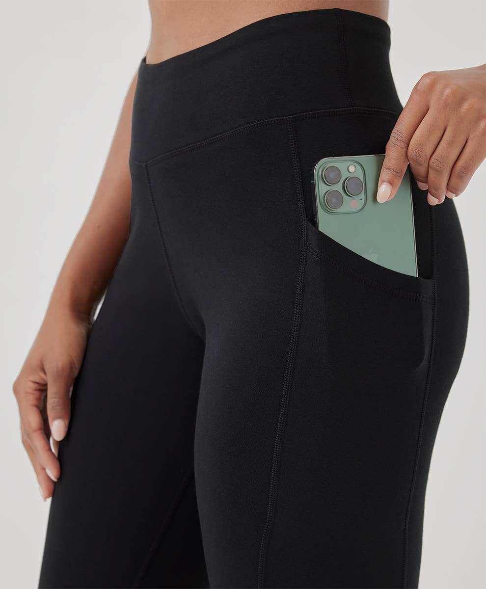 Pact - Women’s On The Go-to Pocket Legging: Black / Small