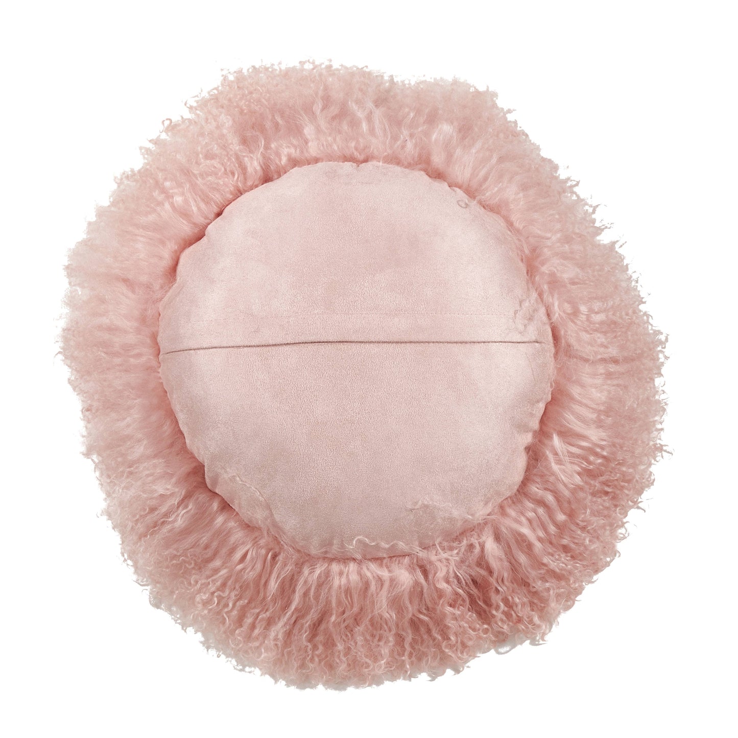 Saro Lifestyle - Mongolian Lamb Fur Pillow - Poly Filled: Oyster / Polyester Insert / 13"