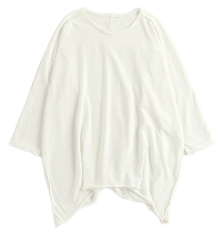 Tamaki-Niime Futo Nuime Mid Sleeve Fine Organic Cotton Woven Top Gender Free