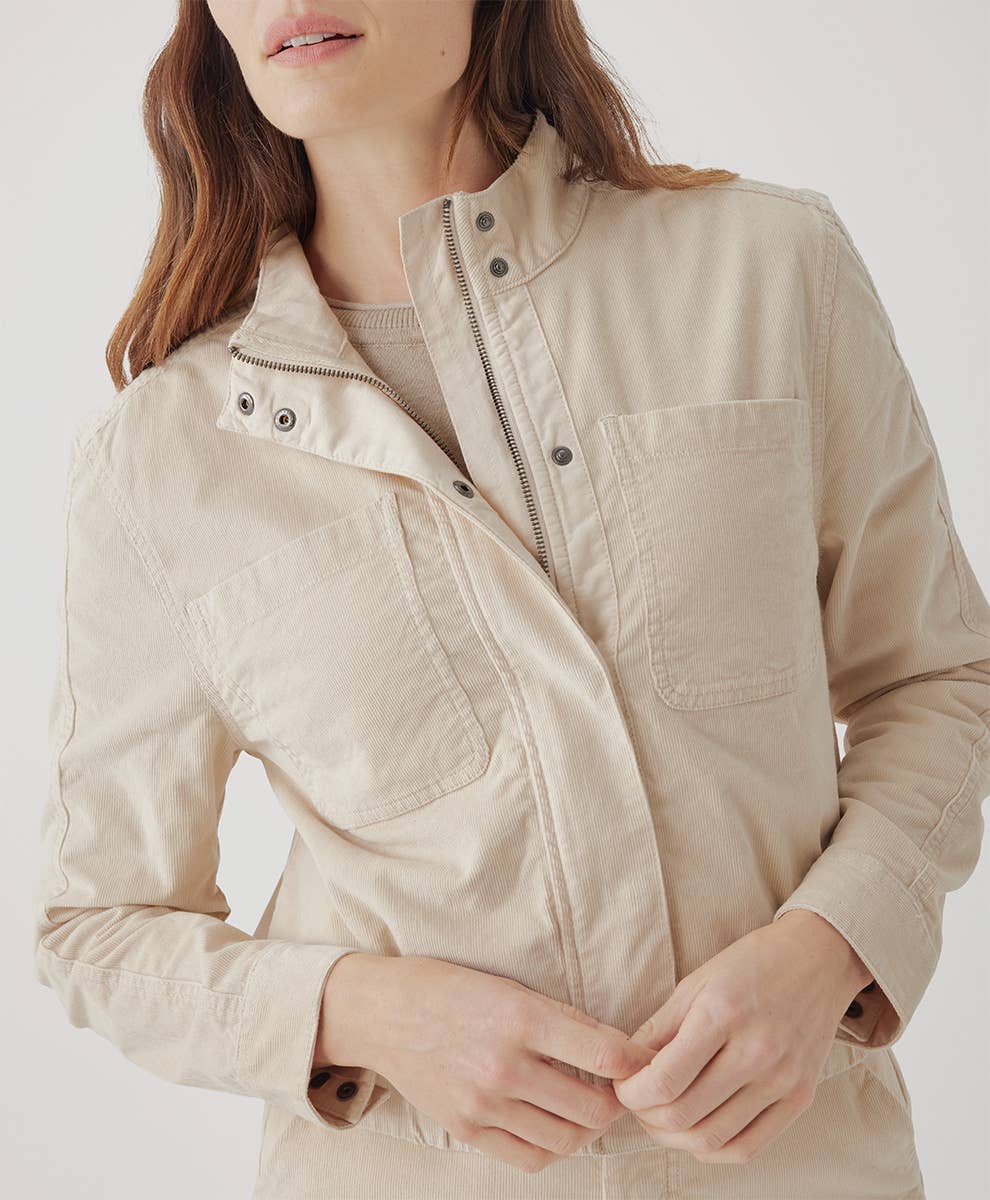 M Corduroy Bomber Jacket: Sandshell / Medium Pact