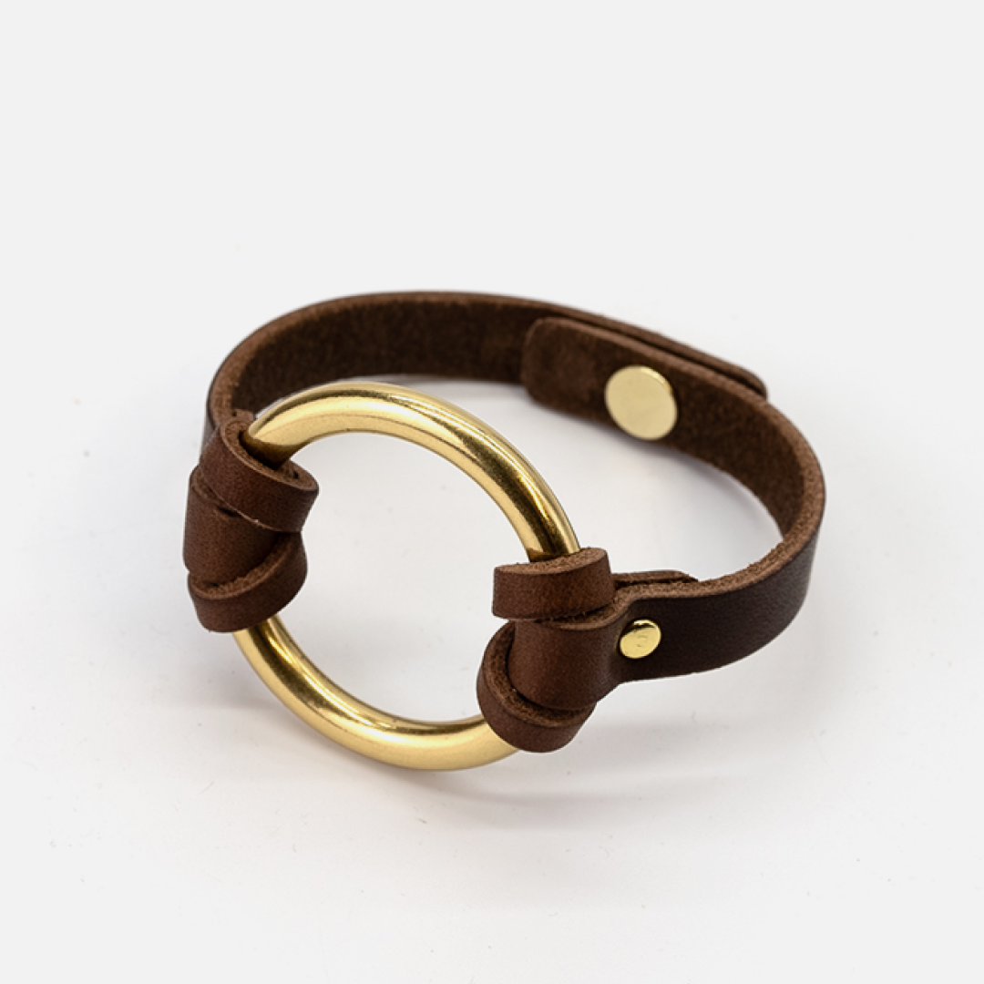 O-Ring Chinati Bracelet: Small / Natural / Black