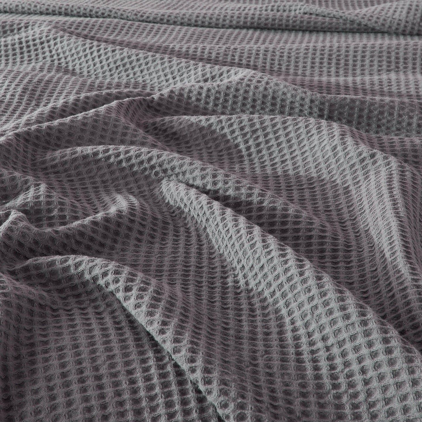 BH Collective - 100% Cotton Waffle Weave Blanket - Mikala Collection: Full / Queen / Oatmeal