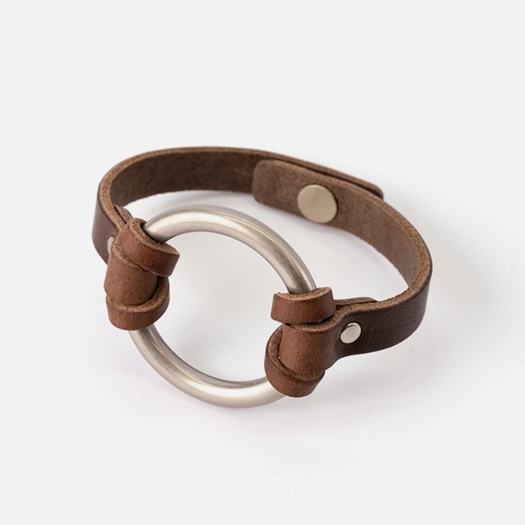 O-Ring Chinati Bracelet: Small / Natural / Black