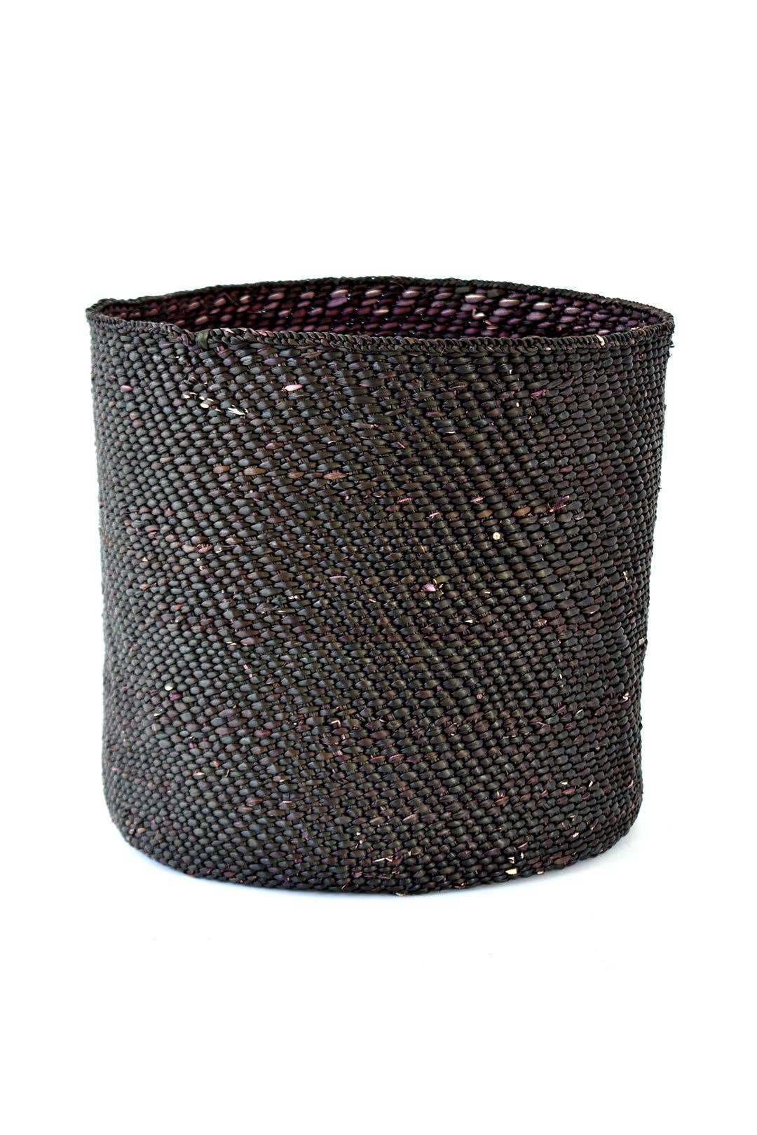 Medium Solid Black Iringa Basket