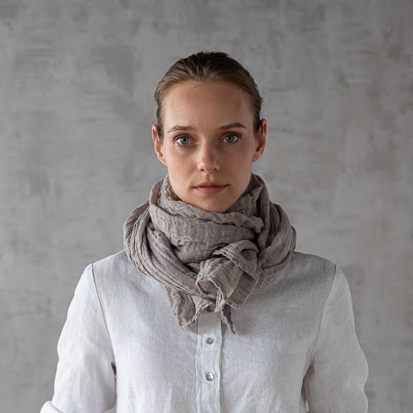 Garza Scarf: Taupe