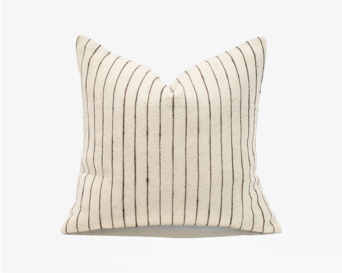 Charu Ecru 20" Wool-Linen Pillow