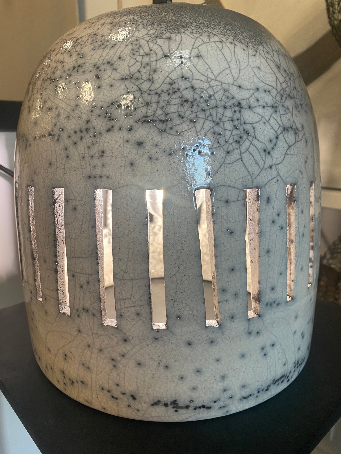 Raku Ceramic Pendant Lamp