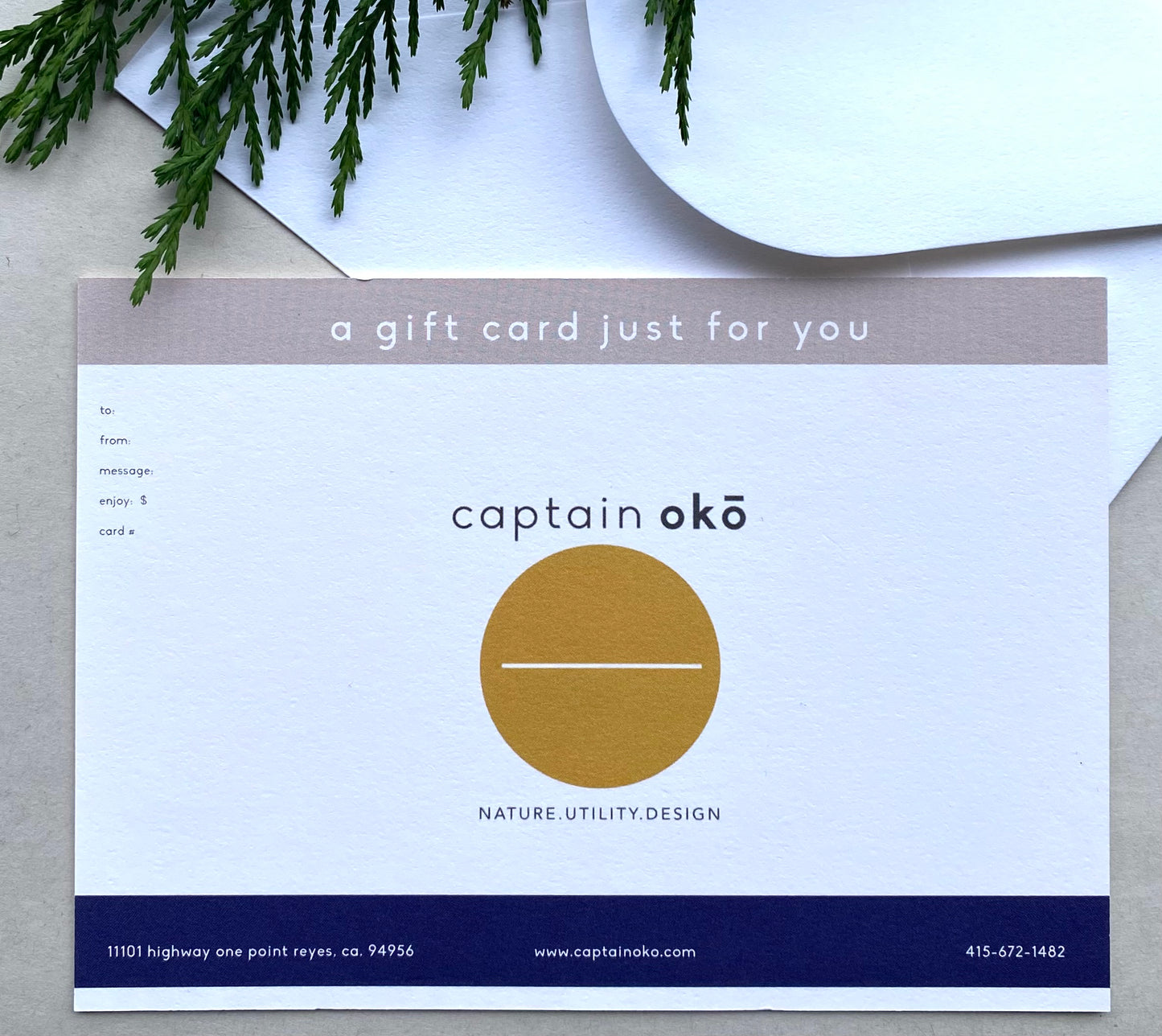 gift certificate