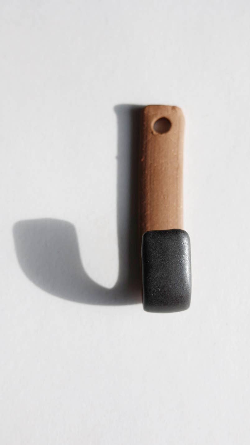 Ceramic Key Hook, Black